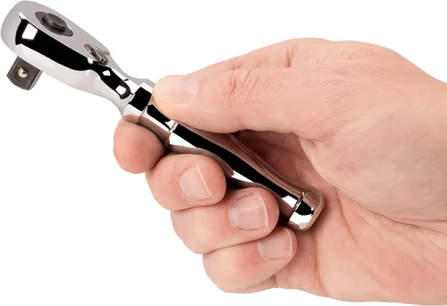 Miniatura 6 de TEKTON Trinquete rechoncho de liberación rápida de 3/8 pulgadas x 4-1/2 pulgadas SRH11104