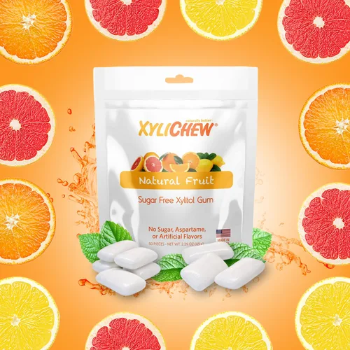 Miniatura 3 de Xylichew - Botes de goma de mascar 100% xilitol, sin OMG, gluten, aspartame y goma sin azúcar, cuidado bucal natural, alivia el mal aliento