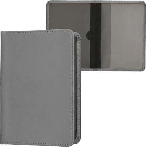 Miniatura 15 de kwmobile - Soporte para documentos del automóvil y tarjetas para documentos de vehículos y tarjetas, cuero sintético, color negro Menta