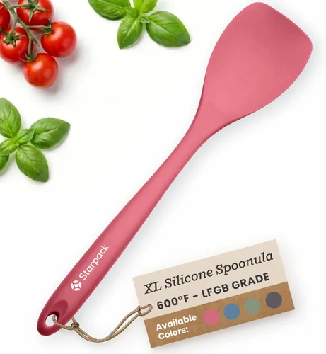 Starpack 'The All Rounder' XL Premium Espátula Spoonula de Silicona - Cuchara Espátula de Silicona Resistente al Calor hasta 600°F - Las Mejores