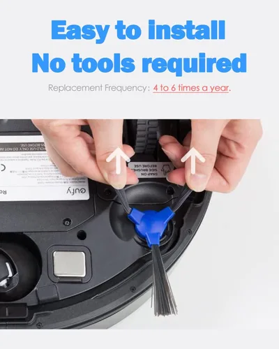 Miniatura 6 de Piezas de repuesto Filtros Cepillos laterales para Eufy RoboVac 11S, 25C, 30, 30C, 35C, Robovac 15C, 12, robot aspirador, piezas de repuesto, 6