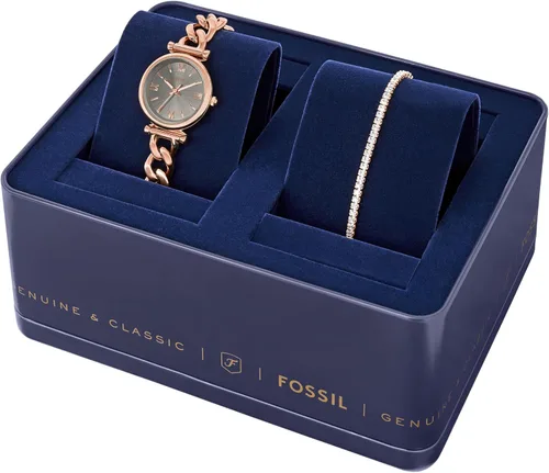 Miniatura 5 de Fossil Carlie - Reloj de cuarzo de acero inoxidable de tres manecillas para mujer