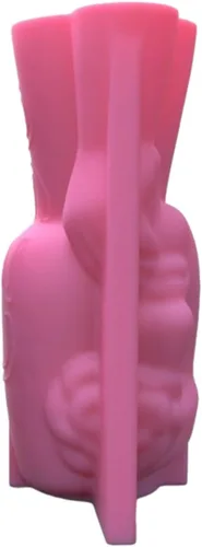 Miniatura 6 de BIBABLYKE Molde de silicona para maceta, moldes de hormigón, arte humano, macetas, moldes de cementos, material de silicona para bricolaje