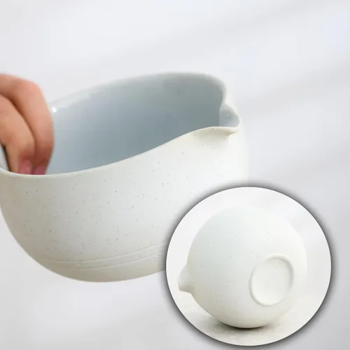Miniatura 4 de Ochcahser Juego de té japonés, incluye cuenco de matcha con boquilla, soporte para batidor de matcha (chasen), 15.2 onzas hechas a mano de cerámica