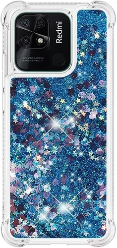 Miniatura 32 de Glitter Sparkle Moving Quicksand Flowing Cover para Xiaomi Redmi Note 10S Bling Liquid Clear Star Heart Silicona Bumper Funda transparente de goma a