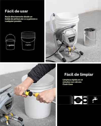 Miniatura 7 de MaXpray M1 Pulverizador de Pintura Sin Aire, Altamente Eficiente Sin Dilución, Mínimo Sobrepulverizado para Proyectos de Pintura DIY de Hasta 10