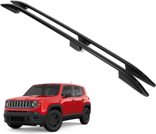 Miniatura 10 de ERKUL Barras transversales de techo para Jeep Renegade 2015-2023 Barras transversales de aluminio con bloqueo antirrobo para techo Compatible