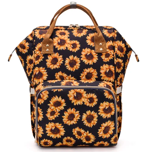 Miniatura 8 de Mochila para pañales de cactus, bolsa de pañales de viaje impermeable para el cuidado del bebé