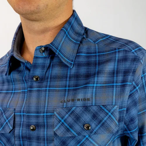 Miniatura 4 de Club Ride Camisa de franela Daniel para hombre, ropa elegante, cómoda y versátil para exteriores, perfecta para ciclismo y uso casual