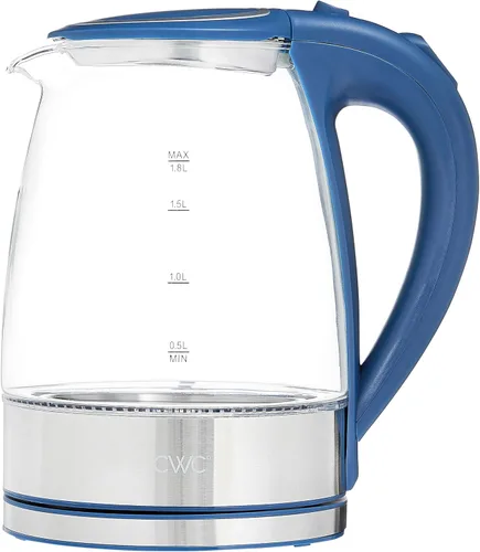 Miniatura 12 de COOK WITH COLOR Hervidor de té eléctrico, caldera de agua caliente inalámbrica de 1.8 L, hervidor rápido de 1200 W, apagado automático y protección