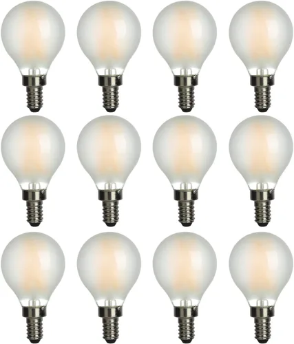 Miniatura 8 de Candelabro LED E12 equivalente a 60 vatios equivalente a 60 W, lámpara de araña CA10, 2700 K, base E12 blanca suave, regulable, ideal para 6W = 60w