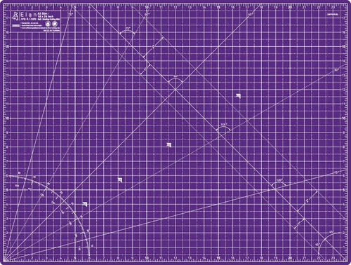 Miniatura 2 de Alfombrilla de Corte Elan A2 Rosa y Morada, Alfombrilla de Corte Autorreparable 18x24 Pulgadas, Tabla de Corte de Manualidades Rosa de 5 Capas