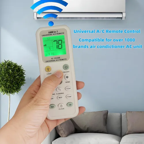 Miniatura 3 de Universal Aire acondicionado Control remoto retroiluminación A/C controlador de acondicionamiento 1000 en 1 para Mitsubishi Toshiba HITACHI FUJITSU