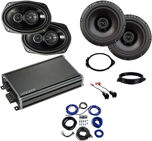 Harmony Audio Compatible con Chevrolet Silverado 2500HD 3500HD Ext Cab 15-19 Paquete de altavoces de fábrica R69 R65 CXA360.4