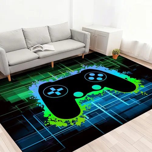 Miniatura 11 de BATATADOCE Alfombras de videojuegos para dormitorio de niños, alfombras para sala de juegos, decoración de juegos para niños, alfombra de área