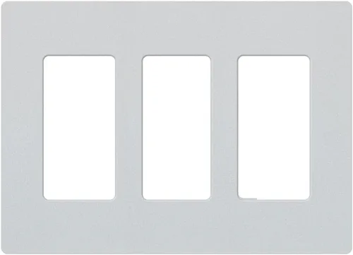 Miniatura 6 de Lutron Claro CW-3-SS - Placa de pared para interruptor de luz de acero inoxidable, 3 segmentos, sin tornillos, para interruptores de luz
