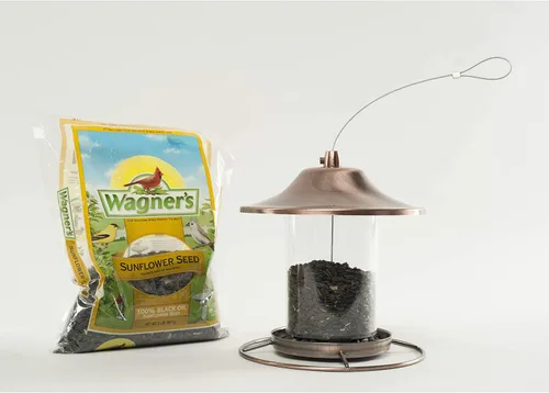 Miniatura 7 de Wagner's 52023 Semillas de Girasol de Aceite Negro Alimento para Aves Silvestres, Bolsa de 5 Libras