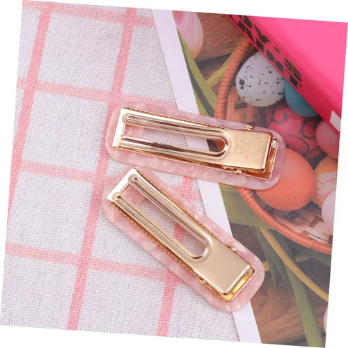 Miniatura 2 de Beaupretty Pinza cuadrada con estampado de leopardo para mujer, paquete de 2 extensiones de clip para el cabello elegantes