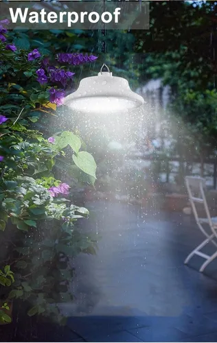 Miniatura 7 de HULPPRE Luz solar para cobertizo de 3000 lm para interiores y exteriores con cuerda de tracción, de día o de noche, del atardecer al amanecer