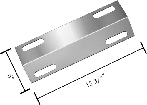Miniatura 4 de Kalomo Placa de calor para parrilla de 15 3/8 pulgadas, cubierta para quemador de 3 quemadores Ducane Affinity serie 3000, 3100, 4100, 3200, 4200