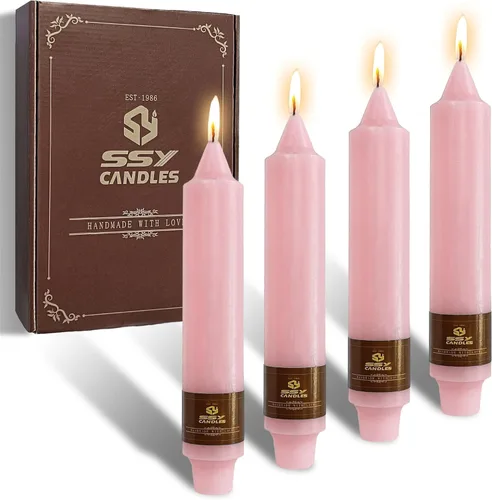 Miniatura 45 de Candelabros de Velas Cónicas Negras, Velas Cónicas Cortas de 5 pulgadas, Candelabros de Velas de Halloween Sin Goteo para Decoración de Navidad