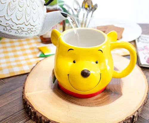 Miniatura 6 de Winnie the Pooh Disney - Taza de cerámica esculpida en 3D, taza de café grande para té, expreso, cacao, capacidad para 20 onzas