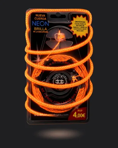 trompos space CUERLUMINJ LUMINISCENT CUERDA Gerardo Montero y Javi De María Luminscente Cuerda para Trompo, Naranja, Mediano