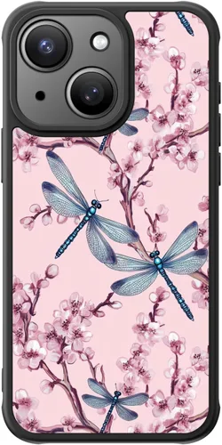 Miniatura 15 de FUNMIKO Funda para iPhone 16 Plus, carga inalámbrica y protección de grado militar, diseño floral moderno para mujeres y niñas, funda antideslizante