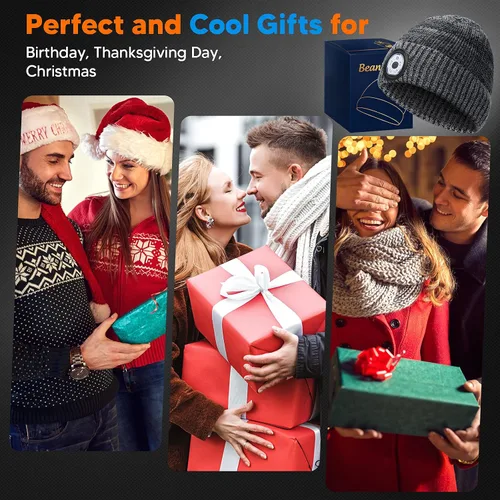 Miniatura 2 de PASTACO Regalos de cumpleaños para hombres y mujeres gorro LED