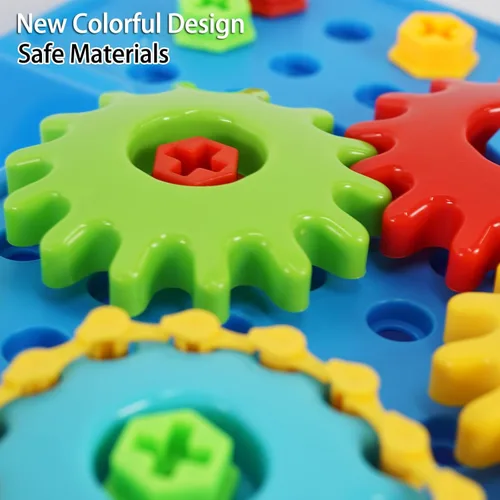 Miniatura 9 de Juguetes de engranajes para niños de 4 a 8 años, juguetes educativos de construcción STEM, juego de juguetes de construcción para niños y niñas