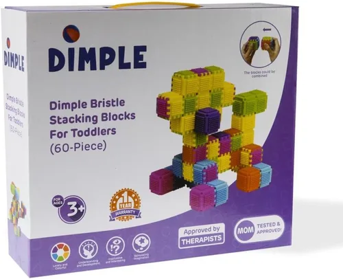 Miniatura 6 de Dimple DC5190 - Juego de 360 piezas de juguetes apilables interconectados para niños y niñas, hace 60 bloques, diversión educativa, ideal para niños