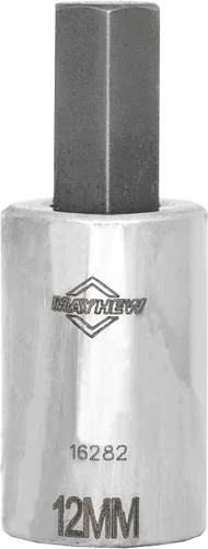 Miniatura 5 de Mayhew Tools 16020 Juego de brocas hexagonales métricas, cromadas, 5 piezas
