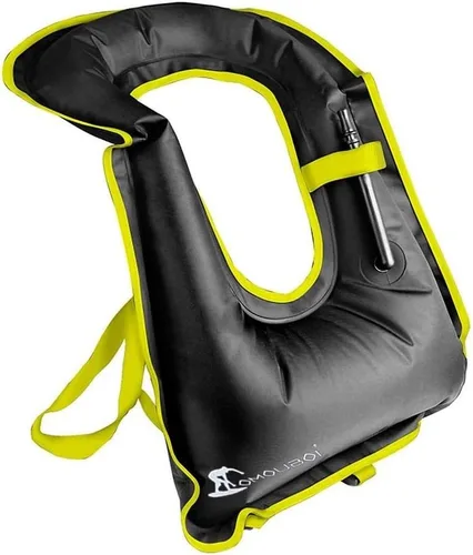 OMOUBOI Chaleco de esnórquel para adultos, chalecos de natación inflables para buceo, esnórquel, natación y seguridad (adecuado para 100-220 libras)