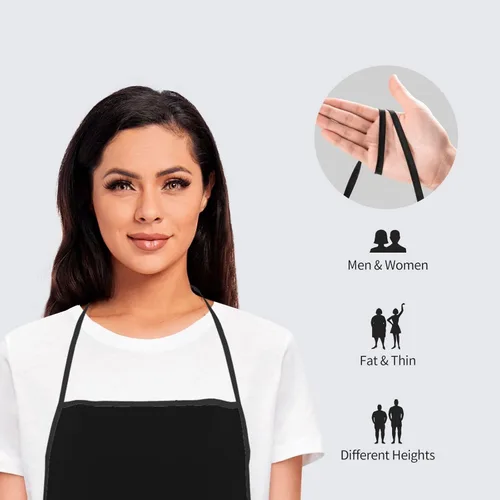 Miniatura 6 de Delantales personalizados para añadir nombre, logotipo, texto, foto, diseño de imagen, delantal de chef para grandes regalos