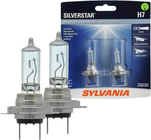 Miniatura 9 de Foco halógeno faro de alto rendimiento Sylvania 9003 (también encaja en H4) SilverStar (paquete de 2), H1