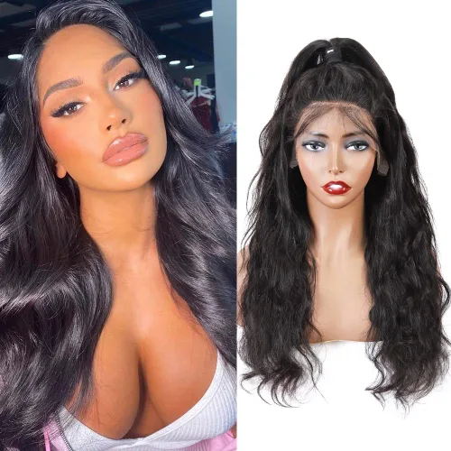 Miniatura 26 de Cabello humano ondulado con cierre frontal de encaje HD 4 x 4, cierre de encaje con cabello de bebé, cabello humano 100% virgen brasileño