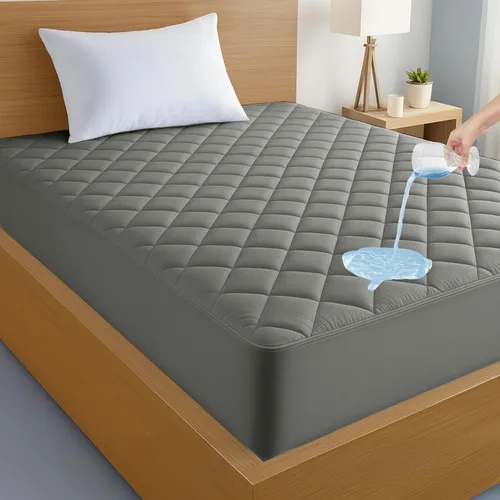 Miniatura 12 de LUX Décor Protector de Colchón Twin - Cubrecolchón Acolchado Elástico Ajustable Protector Hasta 16 Pulgadas de Profundidad - Cubrecolchón Suave