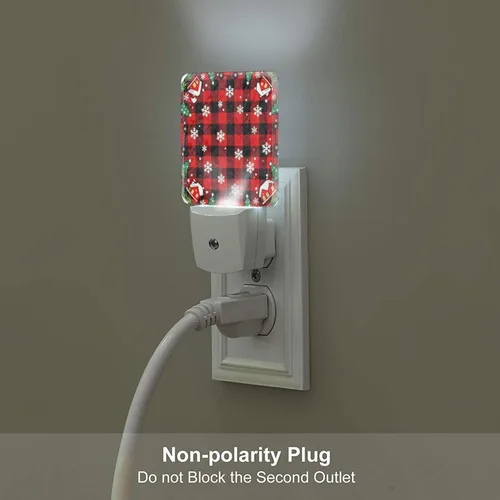 Miniatura 5 de Paquete de 2 luces LED de noche enchufables con diseño de calabazas de Acción de Gracias, sensor automático, hojas de otoño, juego de 2