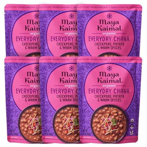 Miniatura 9 de MAYA KAIMAL Chana orgánica diaria con tomate + cebolla, 10 onzas