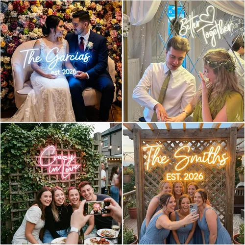 Miniatura 6 de Custom Neon Signs Personalized Neon Name Sign Custom Business Logo Waterproof LED Custom Neon Light Sign for Wedding, Business, Bedroom Wall Decor