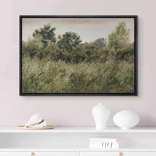 Miniatura 2 de wall26 Lienzo Enmarcado Impreso Arte de Pared Verde Salvia Bosque Árbol Campo de Flores Paisaje Naturaleza Vida Silvestre Ilustraciones Bellas Artes