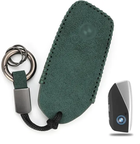 Miniatura 8 de KINIVA Funda de cuero para llavero de automóvil compatible con BMW i7 X5 X7 xi7 Series 2023, llavero para llavero remoto BMW