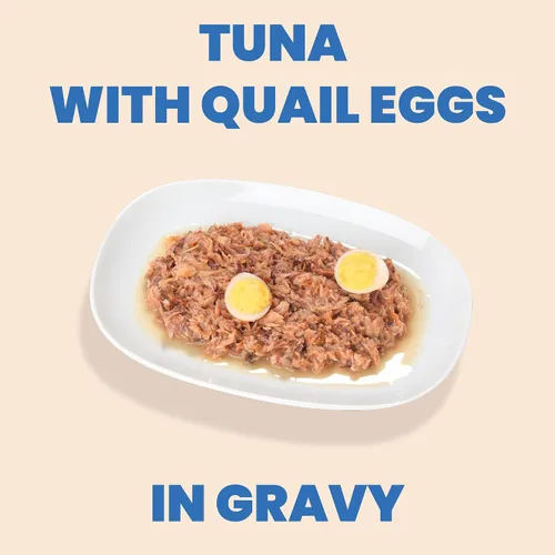 Miniatura 2 de almo nature HQS Complete CAT - Comida húmeda para gatos, receta de atún con huevos de codorniz en salsa, comida para gatos sin granos, 2.47 onzas