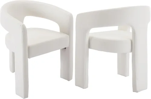 Miniatura 43 de Modern Barrel - Silla de comedor tapizada con brazos, cómoda silla auxiliar de terciopelo para sala de estar, oficina en casa, recepción
