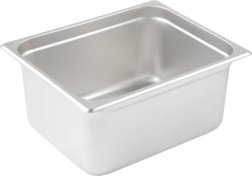 Miniatura 11 de Winco Bandeja de Comida de Metal de Tamaño Medio (Largo) de 4" de Profundidad/Bandeja para Mesa de Vapor, Anti-Atasco, Calibre 22