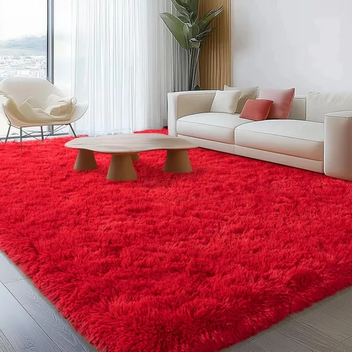 Miniatura 47 de Alfombra pequeña rosa para dormitorio, alfombras de área esponjosas peludas de 2x3 pies para habitación de niñas y niños, alfombra suave