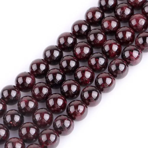 Miniatura 63 de GEM-Inside Cuentas sueltas de amatista natural de 14 mm, gemas de cristal redondo, piedra de energía para hacer joyas, 15 pulgadas Amatista oscura