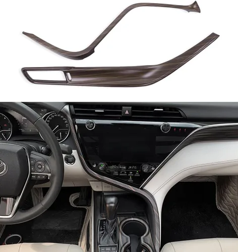 Miniatura 8 de Kadore Cubierta de tira de consola central para Toyota Camry 2018-2023 2024 Interior Color azul Camry XSE XLE TRD Hybrid SE LE 2 piezas