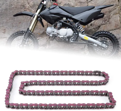 Miniatura 3 de Cadena 420, cadena de eslabones de acero estándar para motocicleta ATV de 90 CC, 110 CC, 125 CC, 420‑106L, repuesto para 420-100L 420-102L 420-104L