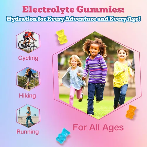 Miniatura 5 de Gomitas de electrolitos sin azúcar Gomitas de hidratación energética con electrolitos para correr y deportes - Gomitas energéticas con calcio